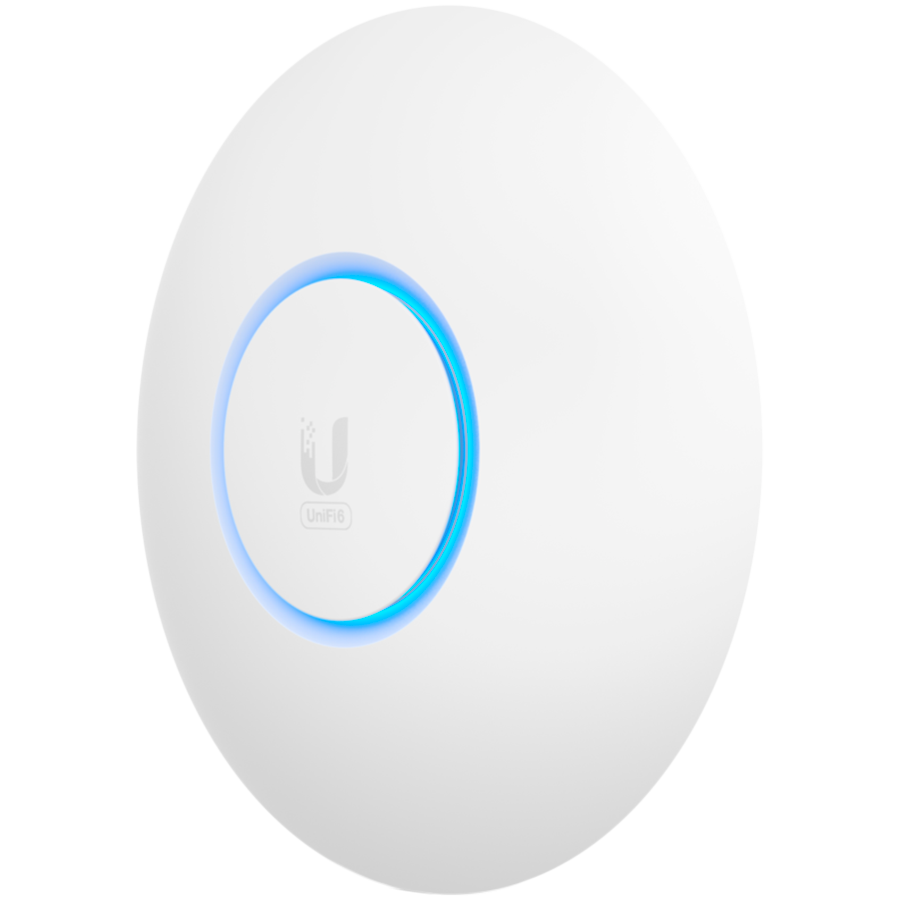 Ubiquiti U6-Lite Wi-Fi 6 Access Point with dual-band 2x2 MIMO in a compact design for low-profile mounting; no POE included in packaging ; Ubiquiti recommends using either POE switch or U-POE-af-EU