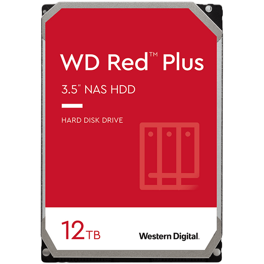 HDD NAS WD Red Plus (3.5'', 12TB, 256MB, 7200 RPM, SATA 6 Gb/s)