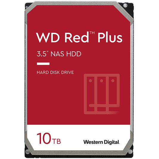 HDD NAS WD Red Plus (3.5'', 10TB, 256MB, 7200 RPM, SATA 6 Gb/s)