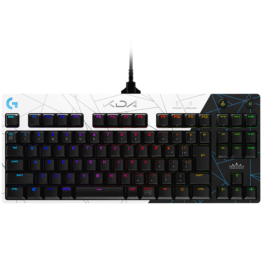 LOGITECH G PRO TKL LOL Corded Mechanical Gaming Keyboard - K/DA - US INT'L - USB - TACTILE