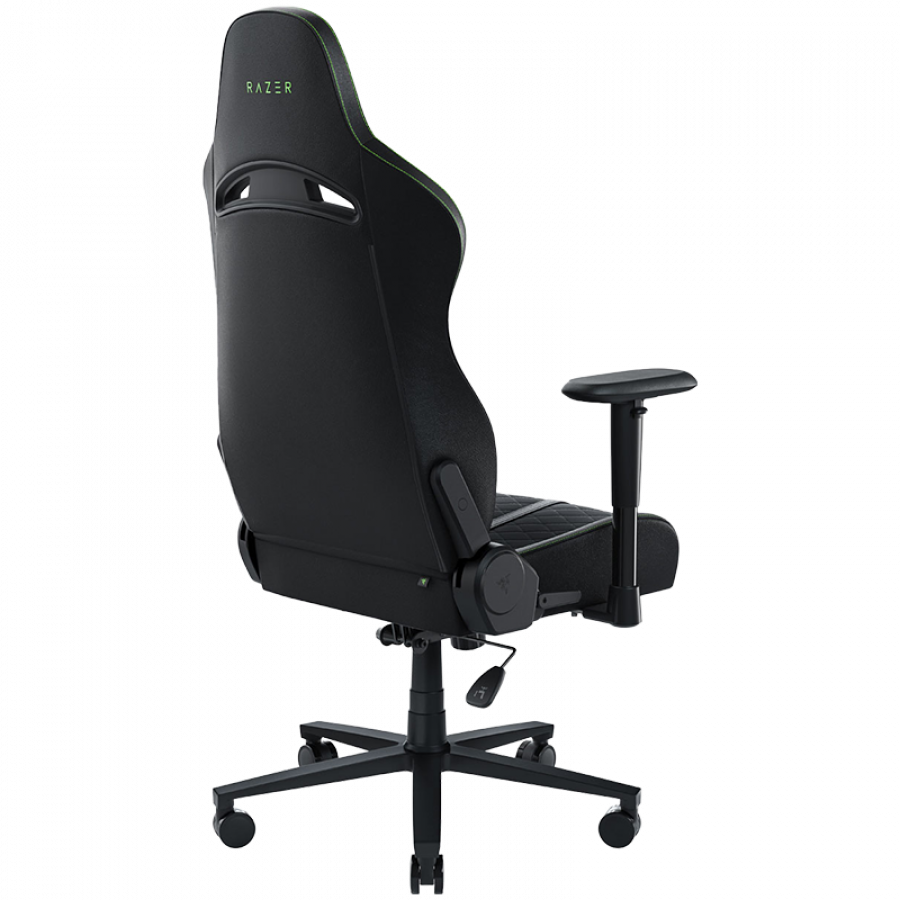 Razer Enki X, Gaming Chair, Dual-Textured Synthetic Leather, 2D Armrests, Class 4 Gas Lift, Optimized Cushion Density, Built-in Lumbar Arch, Adjustable 152° Recline, Recommended Weight < 130 kg