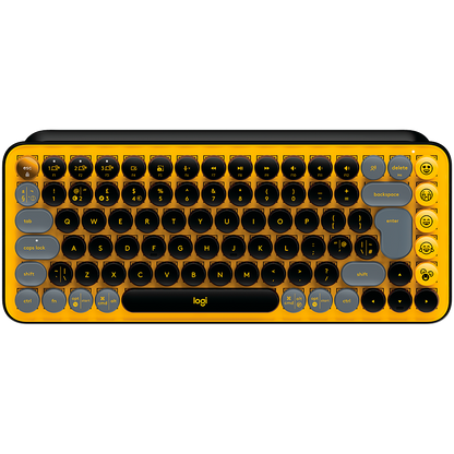 LOGITECH POP Keys Bluetooth Mechanical Keyboard - BLAST YELLOW - US INT'L