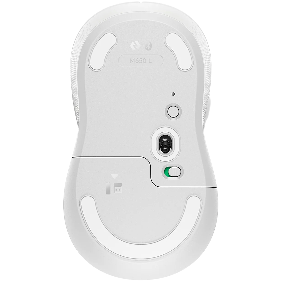 LOGITECH M650L Signature Bluetooth Mouse - OFF-WHITE