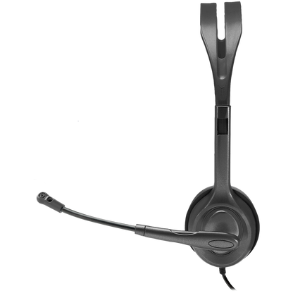 LOGITECH H111 Corded Stereo Headset - BLACK - 3.5 MM