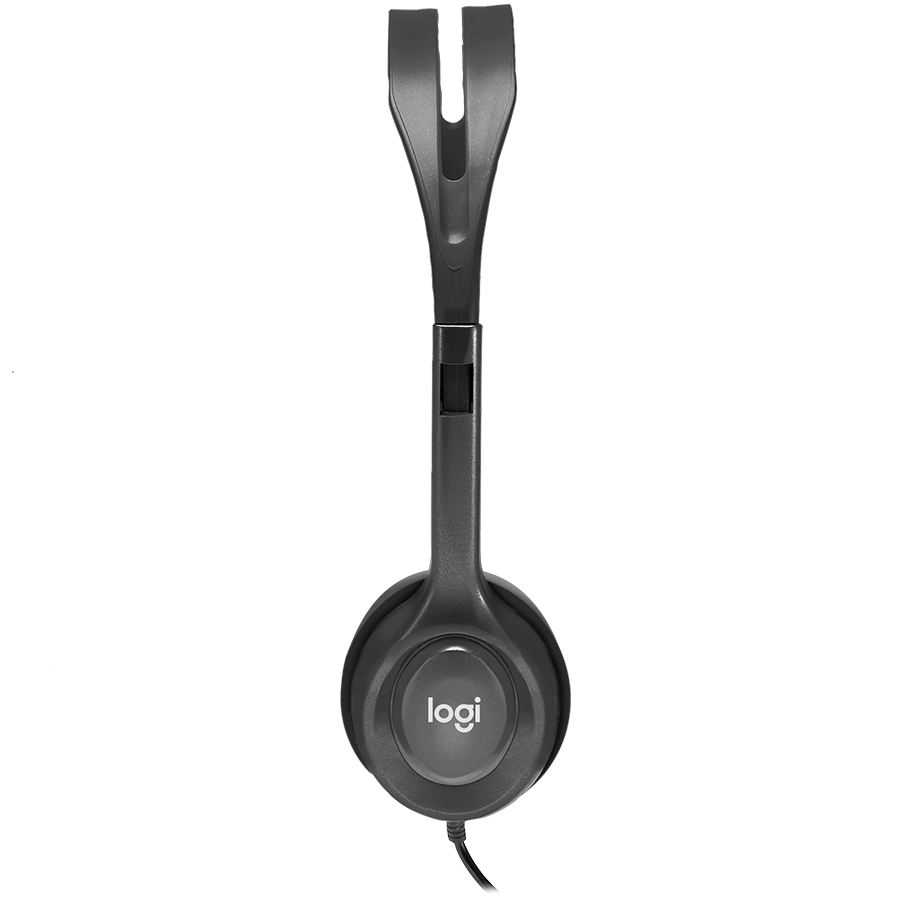 LOGITECH H111 Corded Stereo Headset - BLACK - 3.5 MM