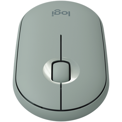 LOGITECH M350 Pebble Bluetooth Mouse - EUCALYPTUS