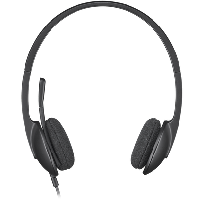 LOGITECH H340 Corded Headset - BLACK - USB