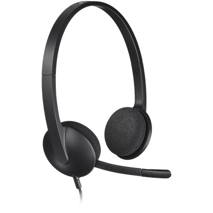 LOGITECH H340 Corded Headset - BLACK - USB