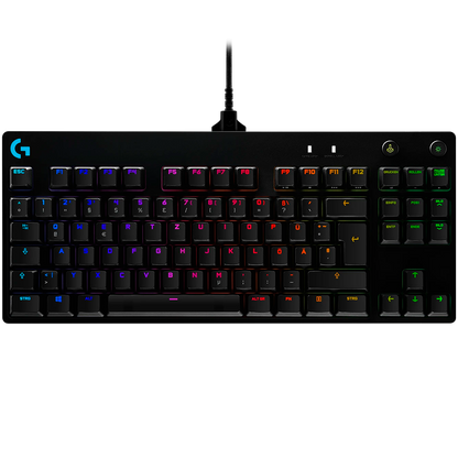 LOGITECH G PRO TKL Corded Mechanical Gaming Keyboard - BLACK - US INT'L - USB - CLICKY