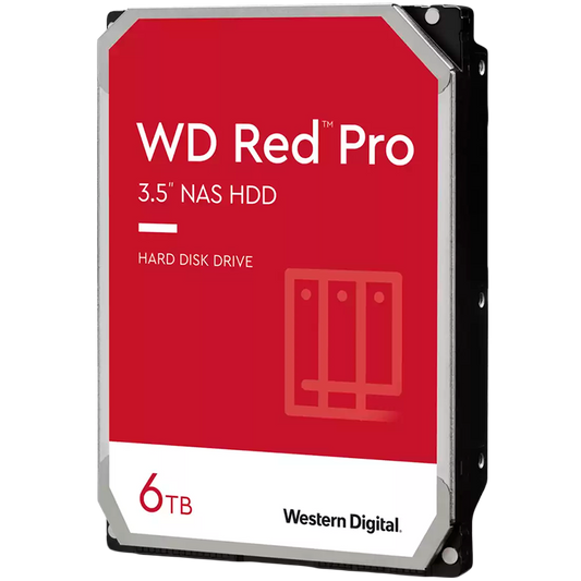 HDD Desktop WD Red Pro (3.5'', 6TB, 256MB, 7200 RPM, SATA 6 Gb/s)