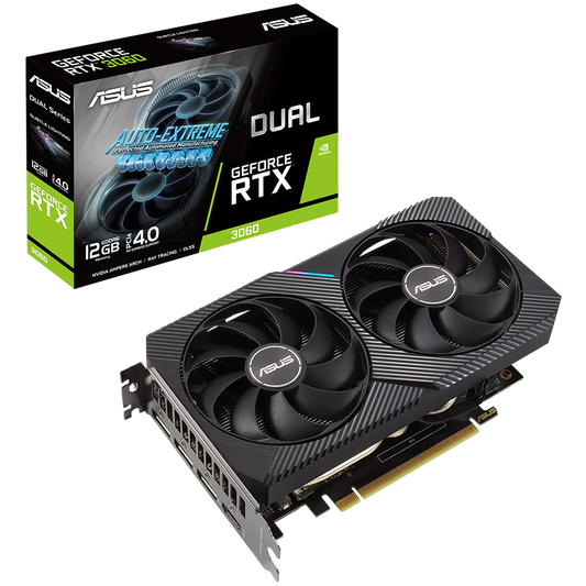 ASUS Video Card NVidia DUAL-RTX3060-12G-V2//RTX3060,HDMI*1,DP*3,12G,D6