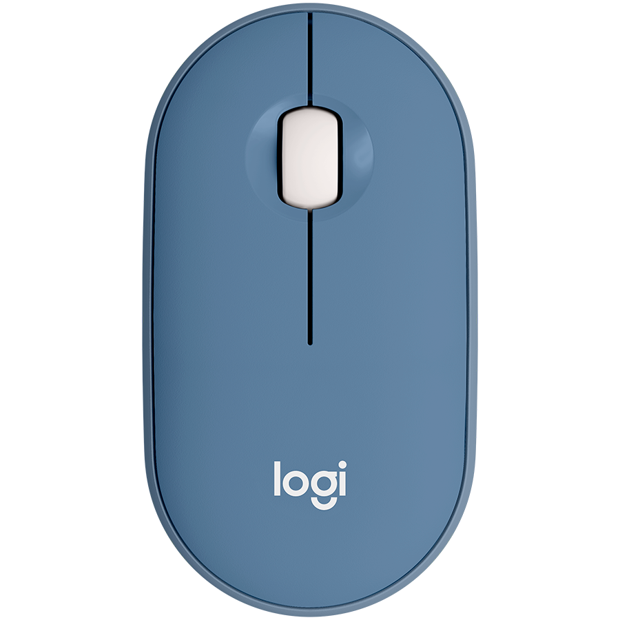 LOGITECH M350 Pebble Bluetooth Mouse - BLUEBERRY