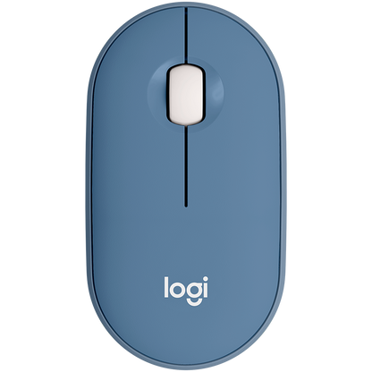 LOGITECH M350 Pebble Bluetooth Mouse - BLUEBERRY