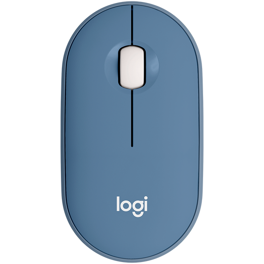 LOGITECH M350 Pebble Bluetooth Mouse - BLUEBERRY