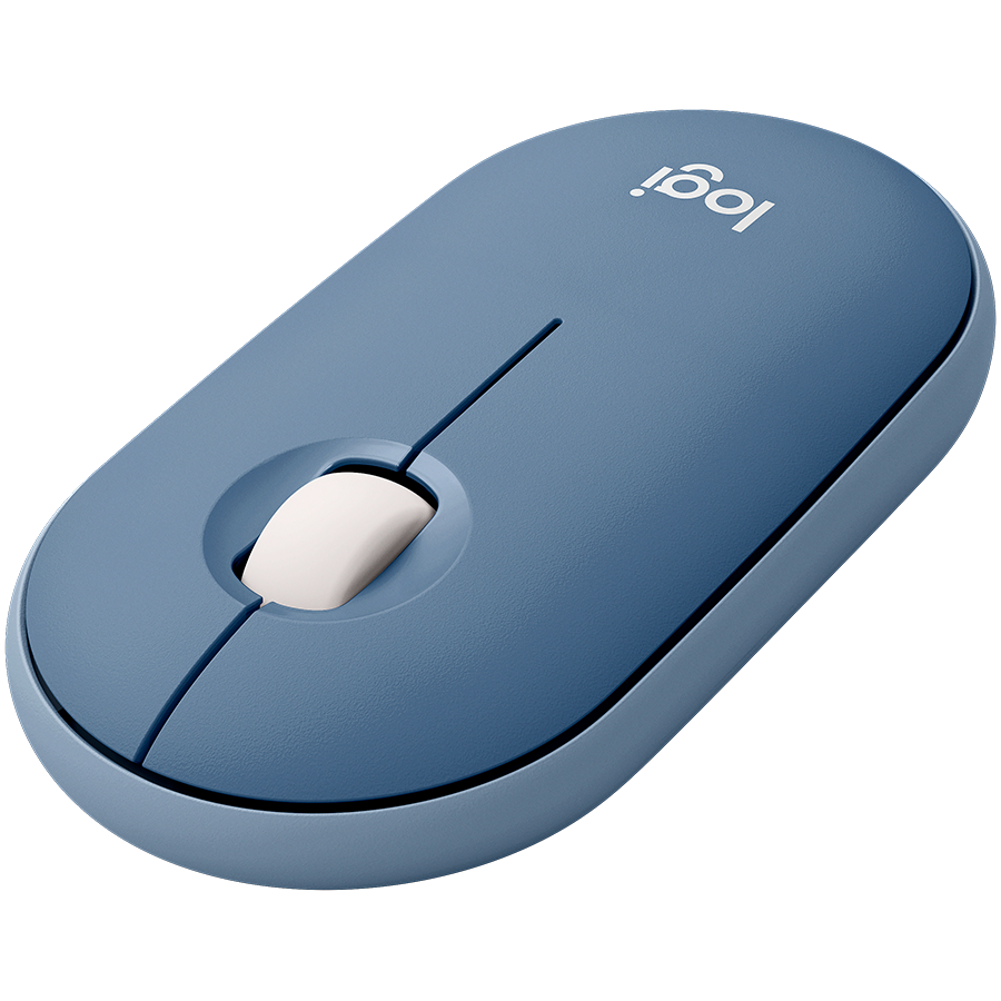 LOGITECH M350 Pebble Bluetooth Mouse - BLUEBERRY