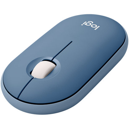 LOGITECH M350 Pebble Bluetooth Mouse - BLUEBERRY