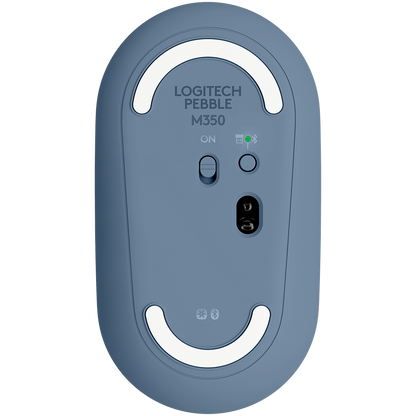 LOGITECH M350 Pebble Bluetooth Mouse - BLUEBERRY