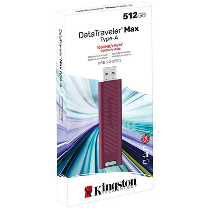 Kingston 512GB DataTraveler Max Type-A 1000R/900W USB 3.2 Gen 2