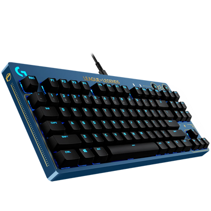 LOGITECH G PRO TKL LOL Corded Mechanical Gaming Keyboard - WAVE2 - US INT'L - USB - TACTILE