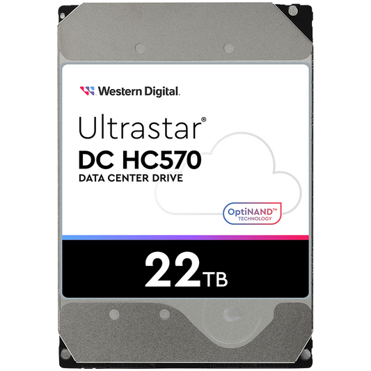 HDD Server WD/HGST ULTRASTAR DC HC570 (3.5’’, 22TB, 512MB, 7200 RPM, SAS 12Gb/s, 512E SE P3), SKU: 0F48052