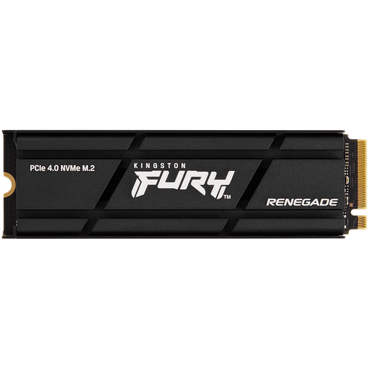 Kingston FURY Renegade 1TB SSD with Heatsink, M.2 2280, PCIe 4.0 NVMe, Read/Write 7300/6000MB/s, Random Read/Write: 900K/1000K IOPS