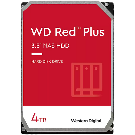 HDD NAS WD Red Plus (3.5'', 4TB, 256MB, 5400 RPM, SATA 6 Gb/s)
