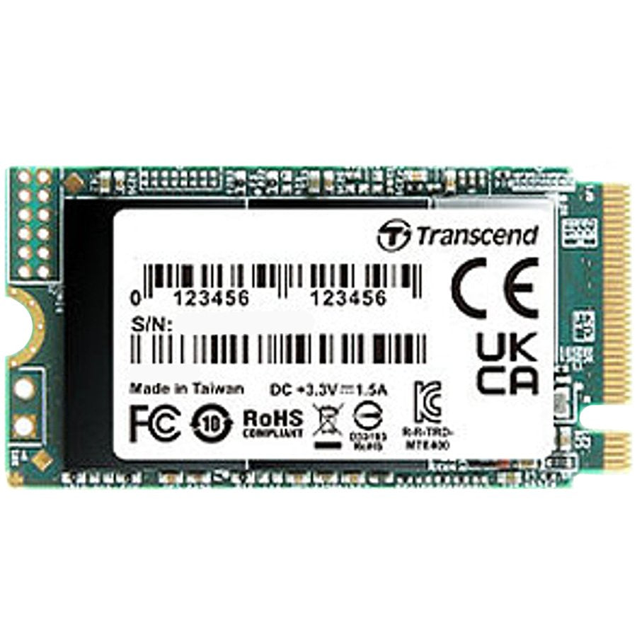 Transcend 512GB, M.2 2242,PCIe Gen3x4, NVMe, 3D TLC, DRAM-less