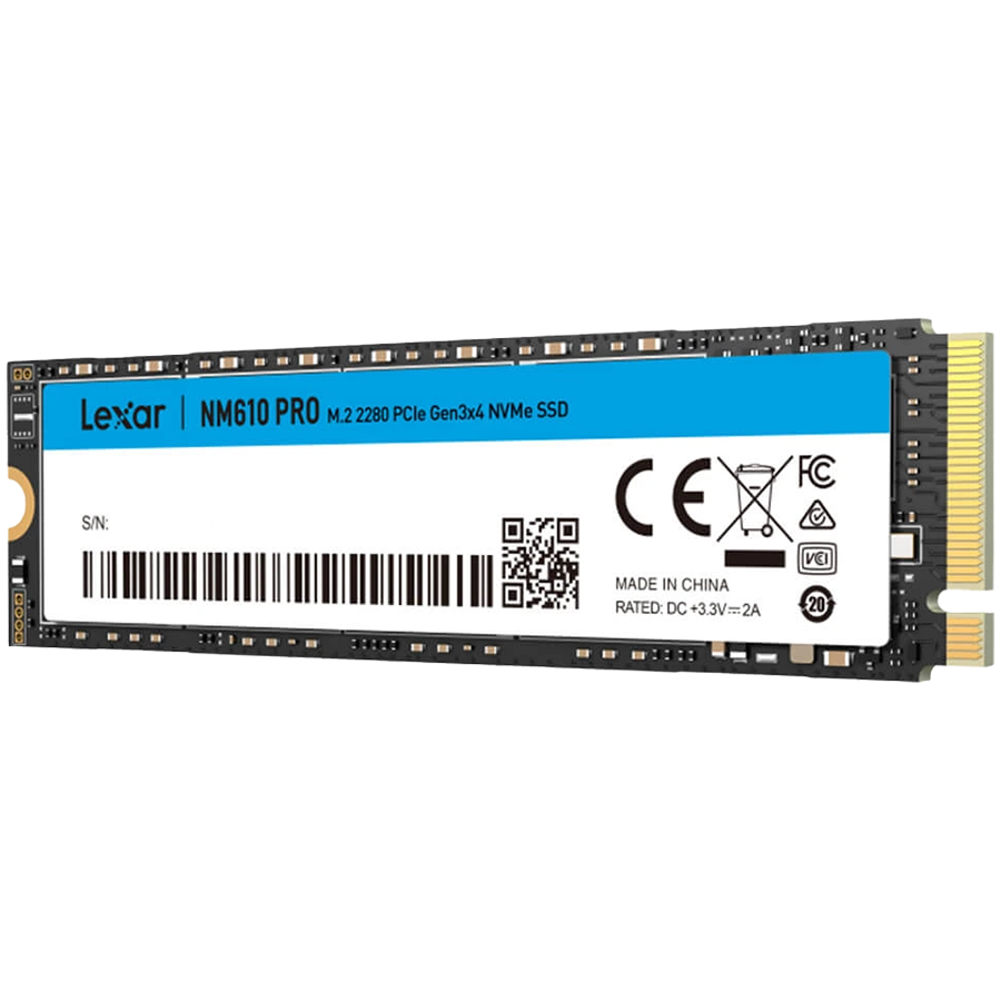 Lexar 500GB NM610PRO M.2 2280 PCle Gen3X4,up to 3300 MB/s read and 1700 MB/s write