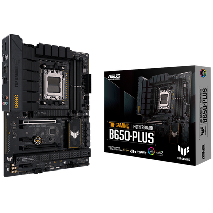 ASUS TUF GAMING B650-PLUS AM5 ATX gaming MB - AMD B650 4xDIMM DDR5 3xM.2 4xSATA PCIe 4.0 2.5Gb Ethernet 1xDisplayPort 1xHDMI with Aura Sync support