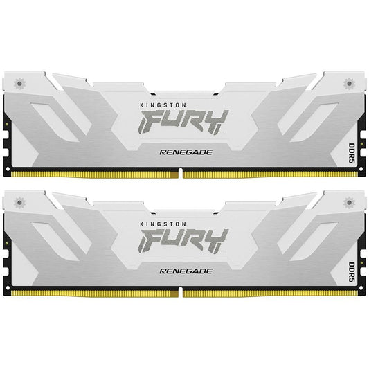 Kingston 32GB 6400MT/s DDR5 CL32 DIMM (Kit of 2) FURY Renegade RGB White XMP