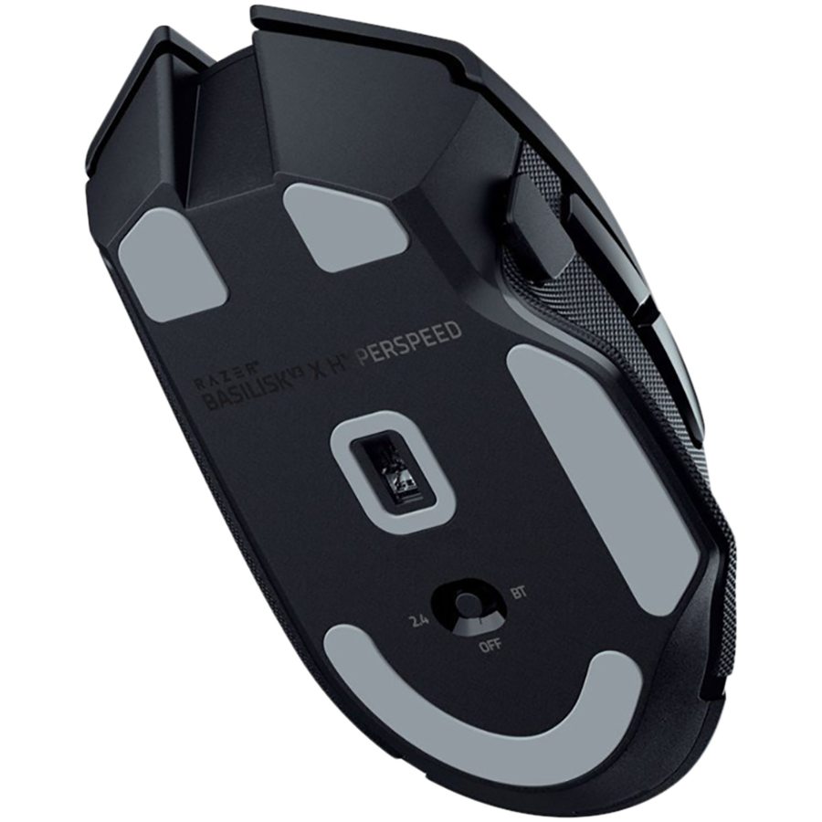 Razer Basilisk V3 X HyperSpeed, wireless gaming mouse with Bluetooth connection, Razer Chroma RGB, Razer 5G Advanced 18K DPI Optical Sensor, 18000 DPI, Mechanical Mouse Switches Gen-2, 100% PTFE feet, 110 g