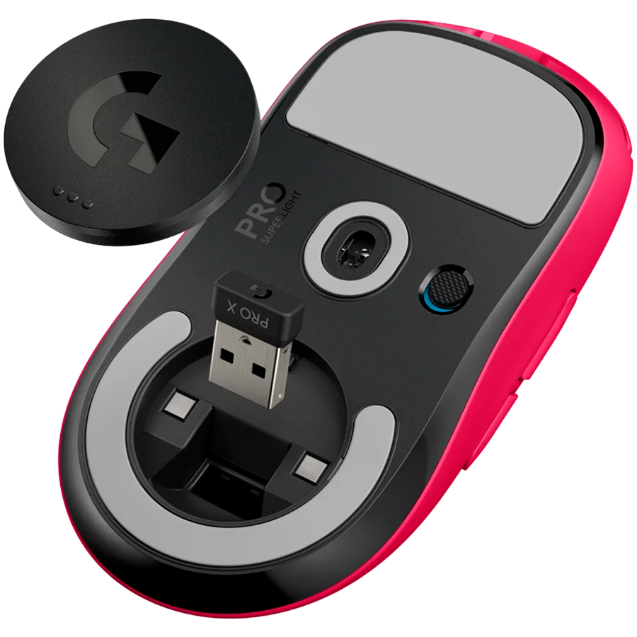 LOGITECH G PRO X SUPERLIGHT Wireless Gaming Mouse - MAGENTA - EWR2