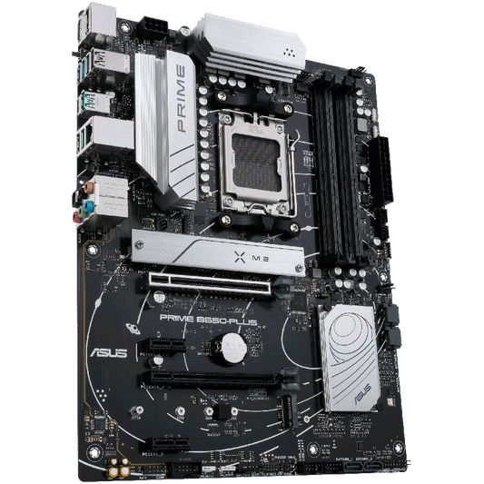 ASUS PRIME B650-PLUS AM5 ATX MB - AMD B650 4xDIMM DDR5 2xM.2 4xSATA PCIe 5.0 2.5Gb Ethernet 1xDisplayPort 1xHDMI with USB4 support and Aura Sync support
