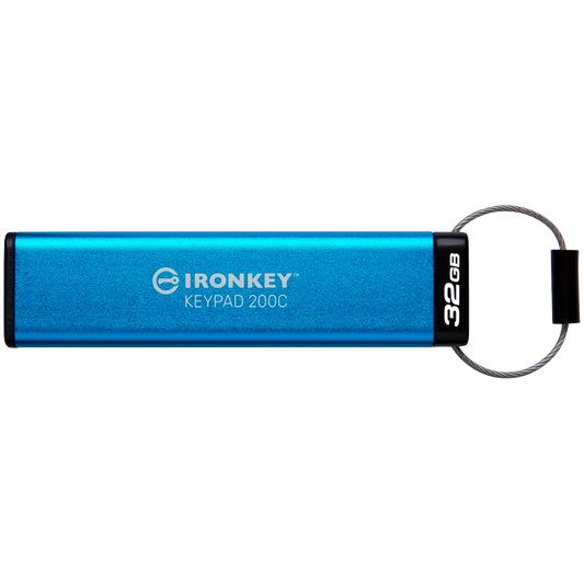Kingston 32GB USB-C IronKey Keypad 200C, FIPS 140-3 Lvl 3 (Pending) AES-256