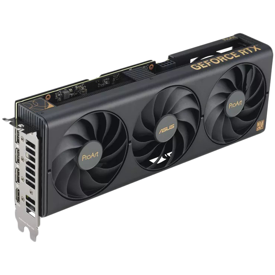 ASUS Video Card NVidia ProArt GeForce RTX 4060 Ti OC Edition 16GB GDDR6 VGA bring elegant and minimalist style to empower creator PC builds, PCIe 4.0, 1xHDMI 2.1a, 3xDisplayPort 1.4a
