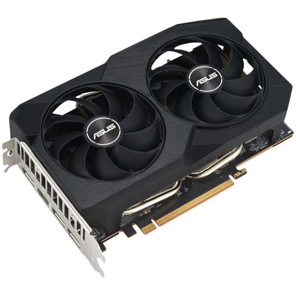 ASUS Video Card AMD Radeon Dual RX 7600 V2 OC Edition 8GB GDDR6 VGA optimized inside and out for lower temps and durability, PCIe 4.0, 1xHDMI 2.1, 3xDisplayPort 1.4a