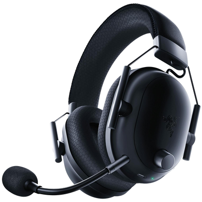 BlackShark V2 Pro (2023) - Black, Wireless Gaming Headset, Razer TriForce Titanium Driver 50 mm, Oval Ear Cushions, Detachable Super Wideband microphone, THX Spatial Audio, Type A Wireless (2.4 GHz), Bluetooth 5.2