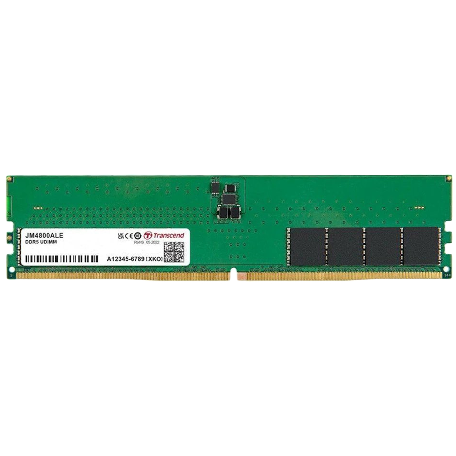 Transcend MEMORY MODULE 16GB JM DDR5 4800 U-DIMM 1Rx8 2Gx8 CL40 1.1V