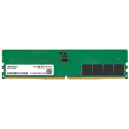 Transcend MEMORY MODULE 16GB JM DDR5 4800 U-DIMM 1Rx8 2Gx8 CL40 1.1V