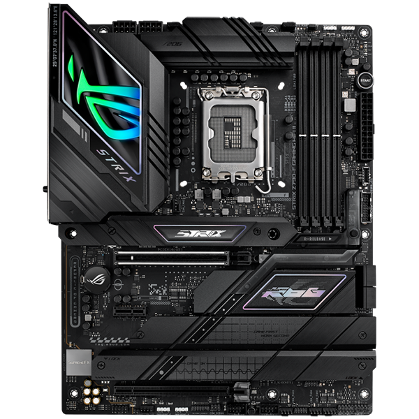 ASUS ROG STRIX Z790-F GAMING WIFI II LGA1700 ATX gaming MB - Intel Z790 4xDIMM DDR5 5xM.2 4xSATA PCIe 5.0 2.5Gb Ethernet WiFi 7 + Bluetooth 1xDisplayPort 1x HDMI with Aura Sync support