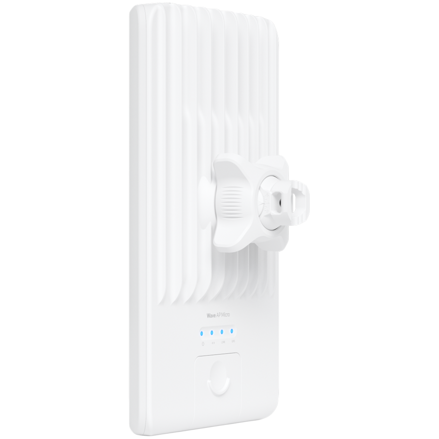 Wide-coverage 60GHz PtMP AP WaveTechnology. 60GHz 5Gbps max. throughput (2.5 Gbps duplex) main radio. 90° sector coverage.5 GHz 800+ Mbps weather-resilient backup radio.(1) 2.5 GbE WAN port.Integrated GPS & Bluetooth.15 clients.LR-6Km,NANO-4Km range