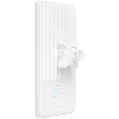 Wide-coverage 60GHz PtMP AP WaveTechnology. 60GHz 5Gbps max. throughput (2.5 Gbps duplex) main radio. 90° sector coverage.5 GHz 800+ Mbps weather-resilient backup radio.(1) 2.5 GbE WAN port.Integrated GPS & Bluetooth.15 clients.LR-6Km,NANO-4Km range
