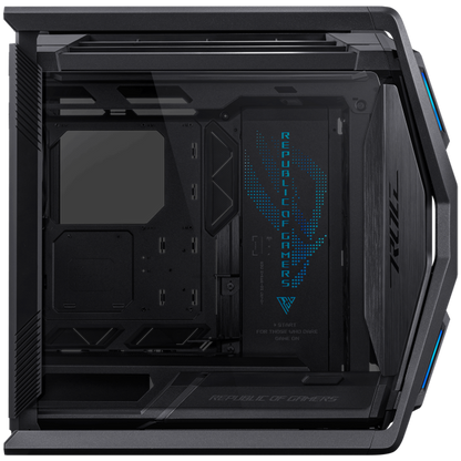 ASUS ROG Hyperion GR701 E-ATX Gaming case Black, 420 mm dual radiator support, four 140 mm fans, metal GPU holder, component storage, ARGB fan hub, Aura Sync, Dual USB Type-C ports, 60W fast charging - image 2