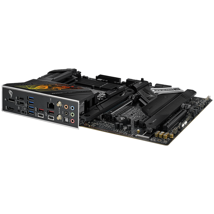 ASUS ROG STRIX Z790-H GAMING WIFI LGA1700 ATX gaming MB - Intel Z790 4xDIMM DDR5 4xM.2 4xSATA PCIe 5.0 2.5Gb Ethernet WiFi 6E + Bluetooth 1xDisplayPort 1xHDMI with Aura Sync support
