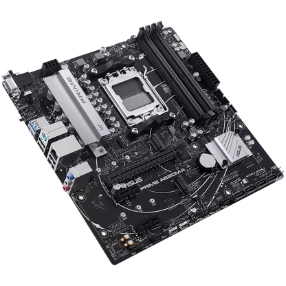 ASUS PRIME A620M-A-CSM AM5 mATX MB - AMD A620 4xDIMM DDR5 2xM.2 4xSATA PCIe 4.0 1Gb Ethernet 1xD-SUB 1xDisplayPort 1xHDMI Aura Sync RGB Lighting
