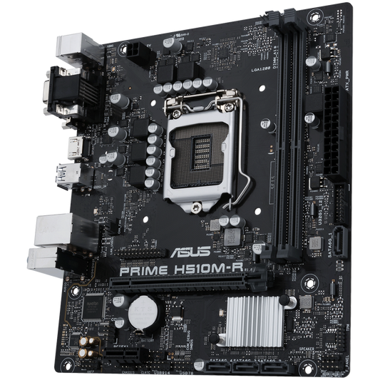 ASUS PRIME H510M-R R2.0-SI LGA1200 mATX MB - Intel H470 2xDIMM DDR4 4xSATA PCIe 4.0 1Gb Ethernet 1xD-SUB 1xHDMI