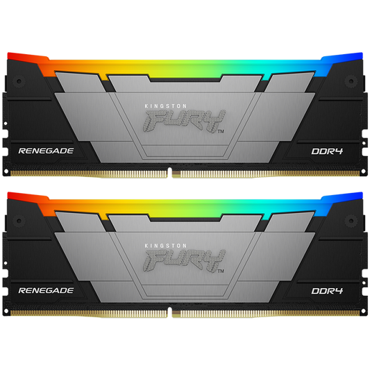 Kingston 32GB 3200MT/s DDR4 CL16 DIMM (Kit of 2) 1Gx8 FURY Renegade RGB