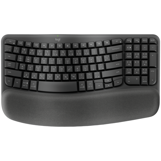 LOGITECH Wave Bluetooth ergonomic keyboard - GRAPHITE - ARA