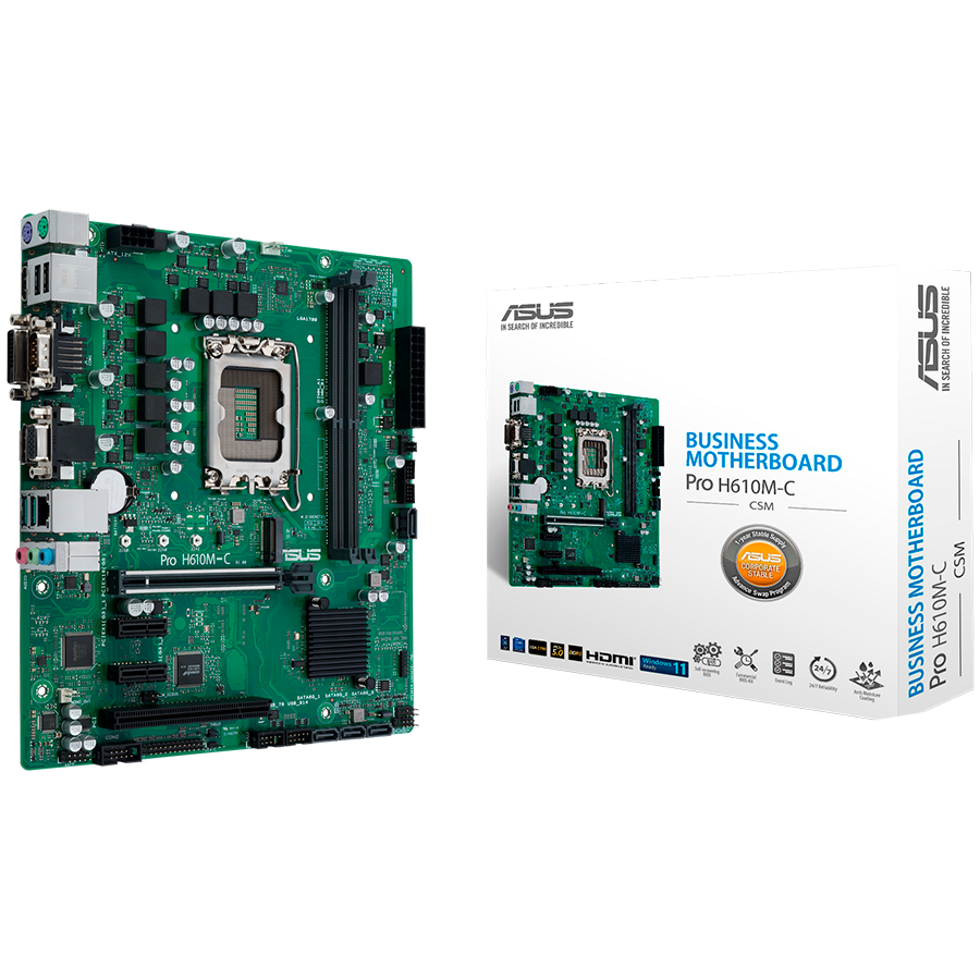 ASUS PRO H610M-C-CSM mATX LGA1700 DDR5