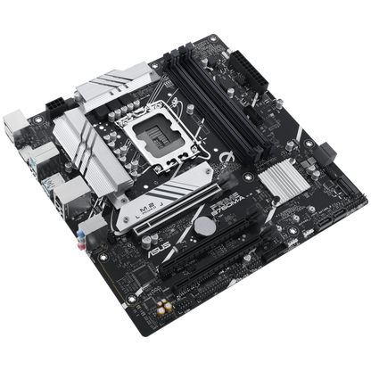 ASUS PRIME B760M-A-CSM LGA1700 mATX MB - Intel B760 4xDIMM DDR5 2xM.2 4xSATA PCIe 4.0 2.5Gb Ethernet 1xDisplayPort 2xHDMI with Aura Sync support